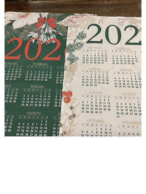 Strofinacci Natale e Calendario