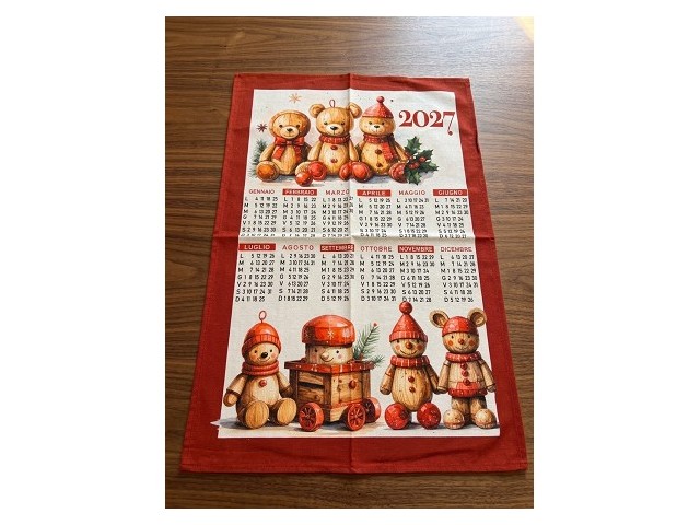 Strofinacci Natale e Calendario