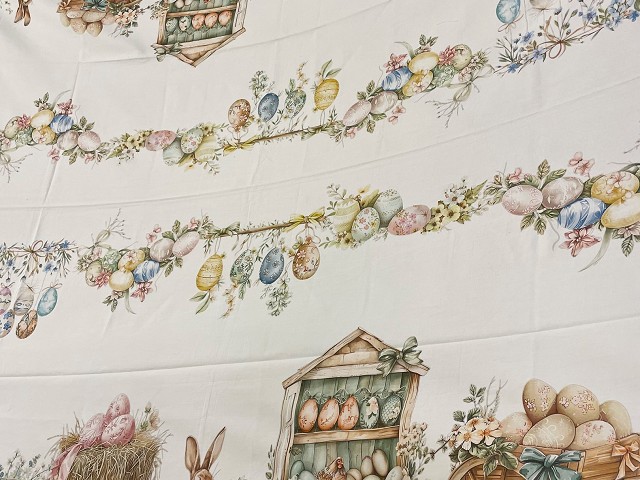 Tovaglia in cotone Uova di Pasqua